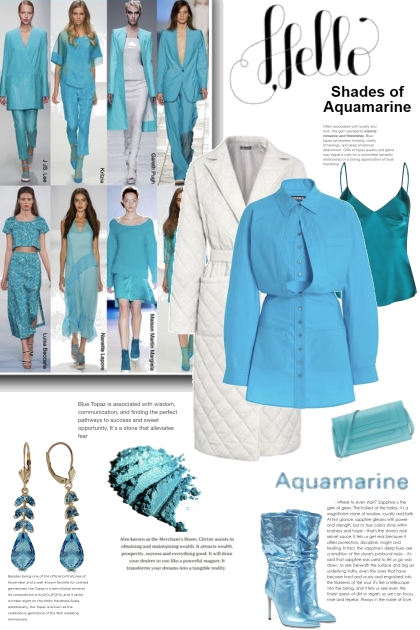 Hello Shades of Aquamarine- Combinaciónde moda