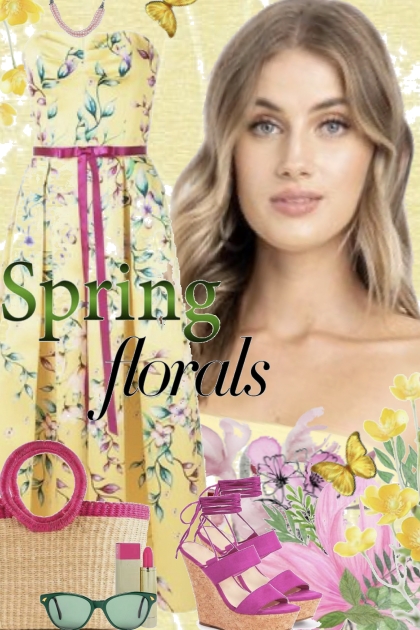 Spring Florals- combinação de moda