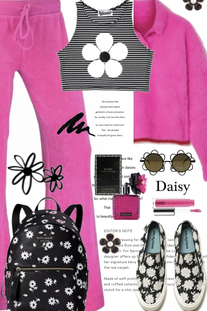 HOT PINK AND DAISY TRENDS- Модное сочетание