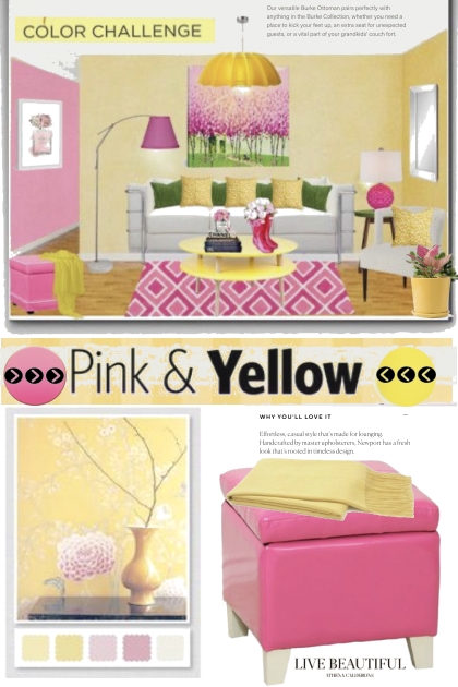 Yellow and Pink Color Trend Challenge- Combinazione di moda