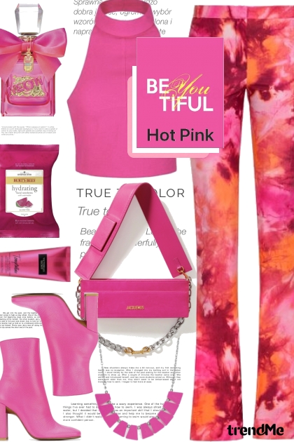 BEyouTiful Hot Pink- combinação de moda