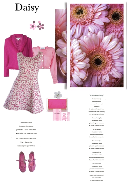 Sweet Pink Daisy- Modna kombinacija