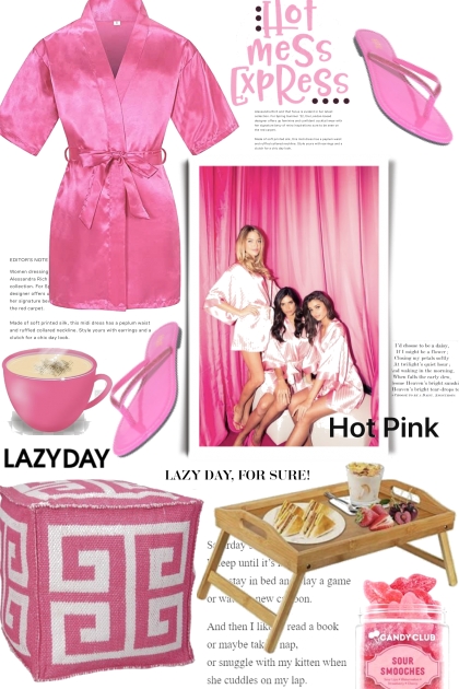 A HOT PINK LAZY DAY- combinação de moda