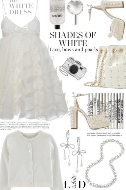Shades of Little White Dress White- Fashion set