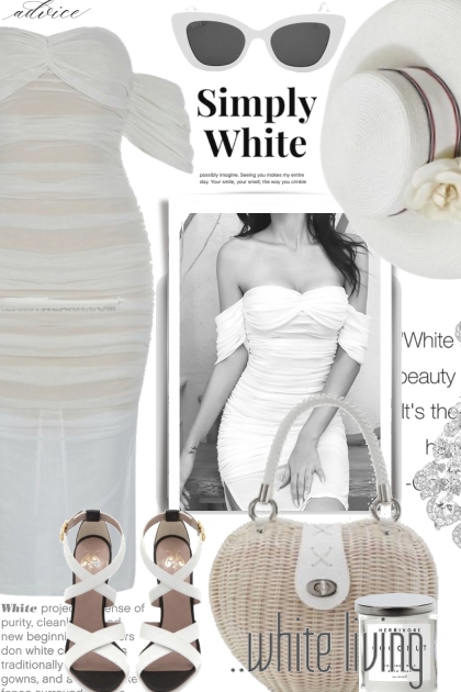 Simply White- combinação de moda