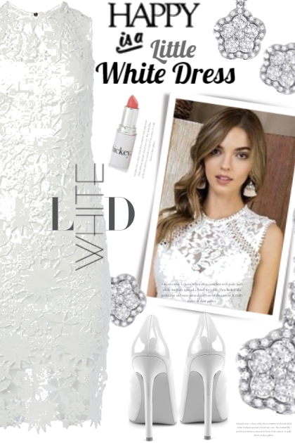 Happy is a Little White Dress- Fashion set