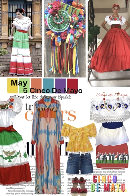 May 5 Cinco de Mayo- combinação de moda