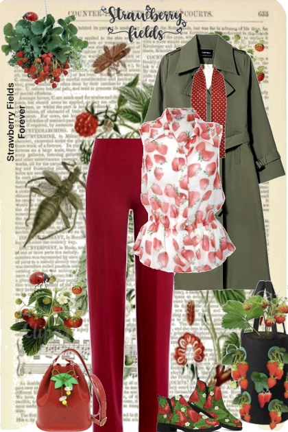 Strawberry Fields Forever Casual Style- combinação de moda