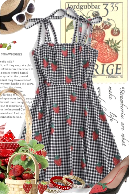 Summer Strawberries- combinação de moda
