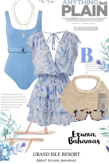 Anything but Plain in the Bahamas- Fashion set