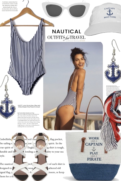 Nautical Outfit For Travel- Fashion set