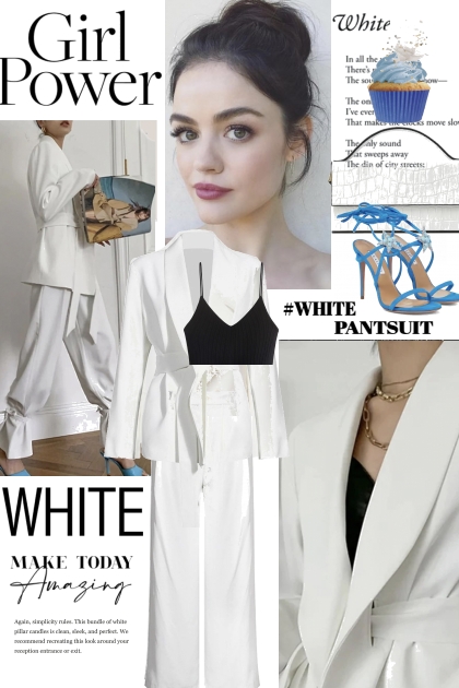 White Make Today Amazing- Modekombination