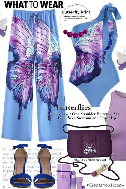 What To Wear Butterfly Prints- Fashion set