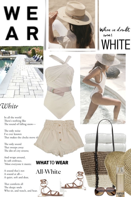 When in Doubt Wear White- Combinazione di moda