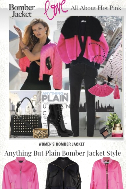 Anything but plain Bomber Jacket- Модное сочетание