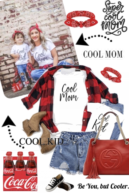 SUPER COOL MOM- Fashion set