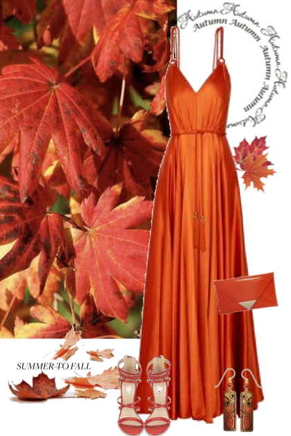 Autumn in Red Orange