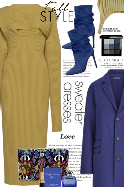 Sweater Dress Fall Style- combinação de moda