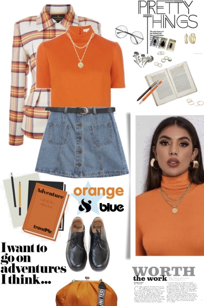 Pretty Things in Orange and Blue