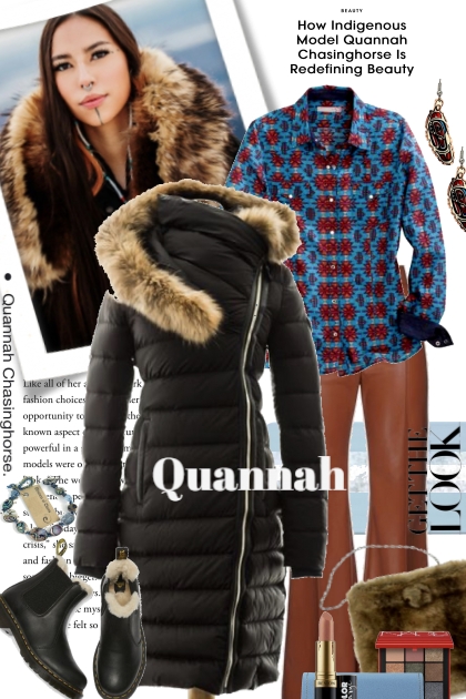 The Quannah Chasinghorse Look- combinação de moda