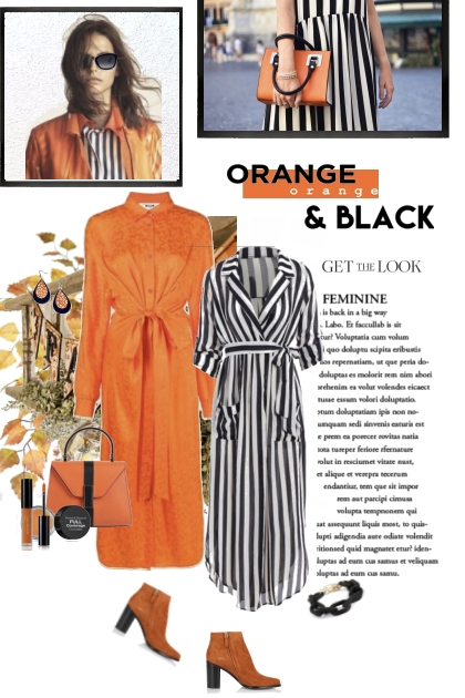 Orange and Black Get the Look