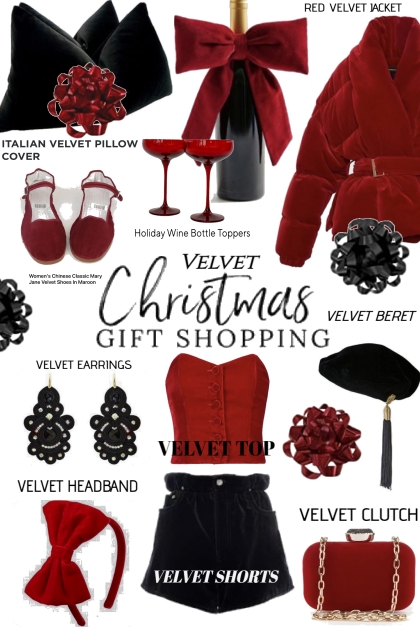 Velvet Christmas Gift Ideas- Fashion set