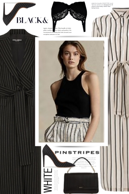 Black and Pinstripes- コーディネート