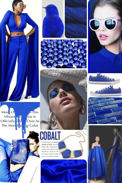 Cobalt Blue Collage