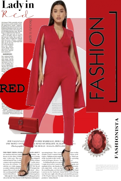 Lady in Red Fashion