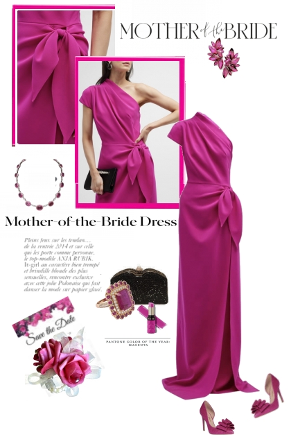 Mother of the Bride in Magenta- コーディネート