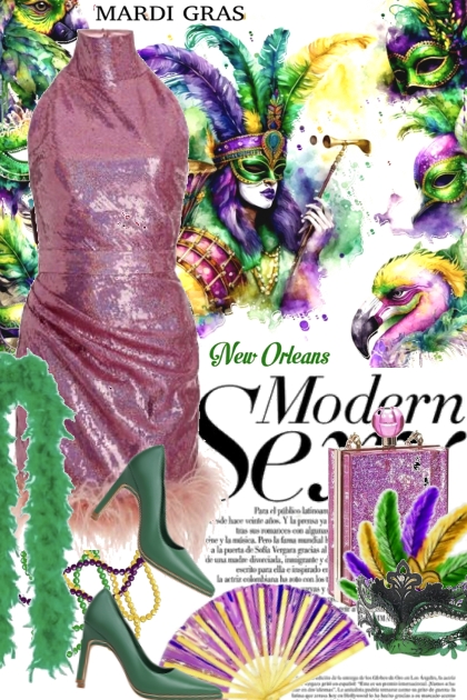 Mardi Gras Modern Sexy- Modna kombinacija