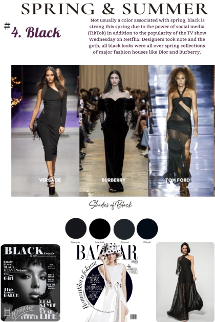 Black Color Challenge- Fashion set