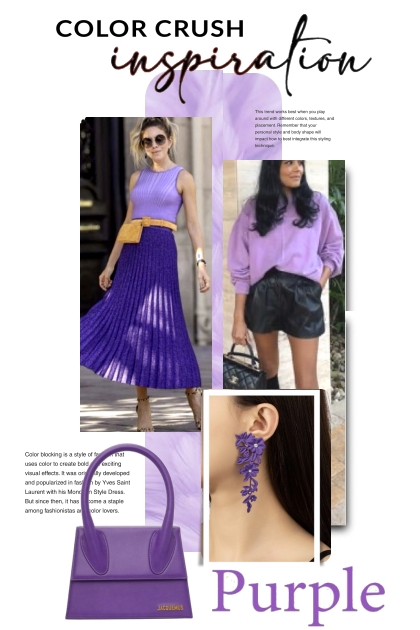 Purple Inspiration- combinação de moda