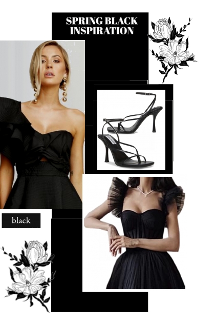 Spring Black Inspiration- Fashion set