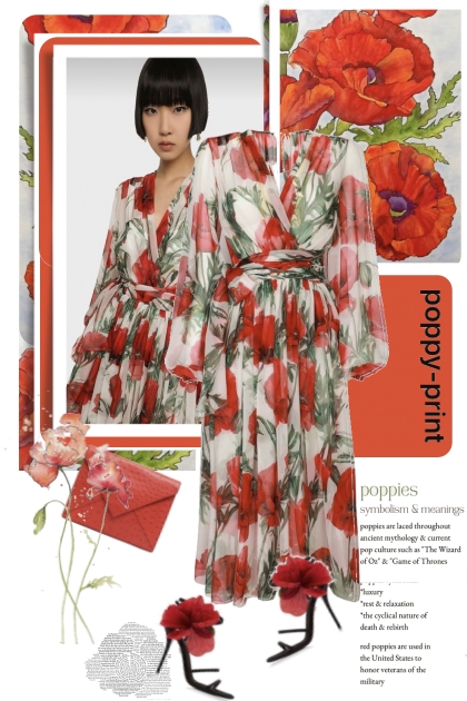 Poppy  Print Trends- Fashion set