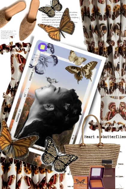 The Heart of Butterflies- combinação de moda