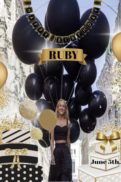 Happy Birthday Ruby- Fashion set