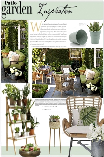 Patio Garden Inspirations- Fashion set