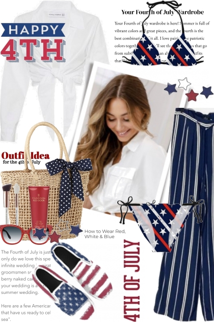 Fourth of July Wardrobe Ideas- Модное сочетание