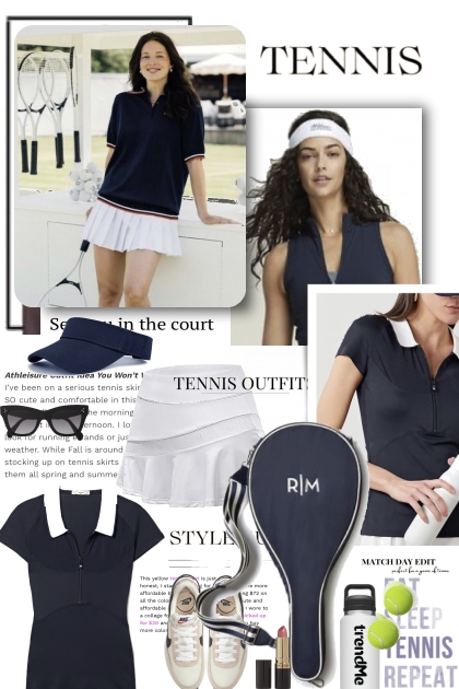 Tennis Outfit- combinação de moda