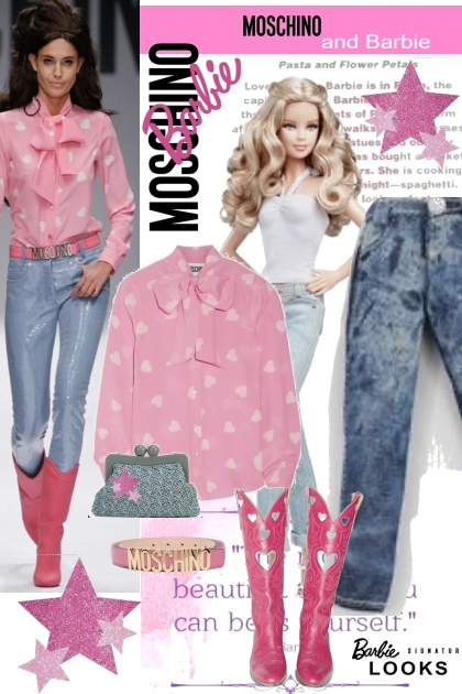 Moschino and Barbie- Modekombination