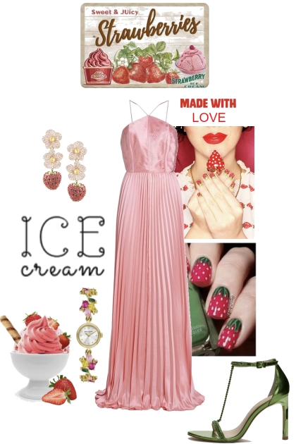 Strawberry Ice Cream- Modna kombinacija