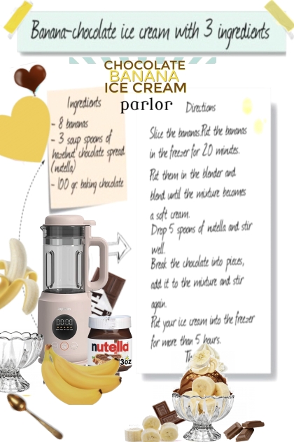 Banana Chocolate Ice Cream- Kreacja