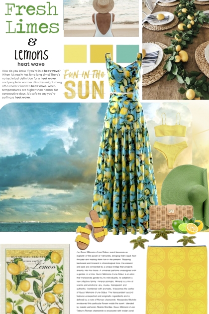 Fresh Limes and Lemons- Модное сочетание