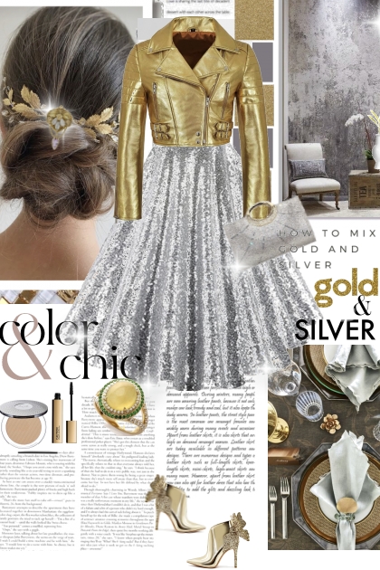 COLOR CHIC GOLD AND SILVER- Combinaciónde moda
