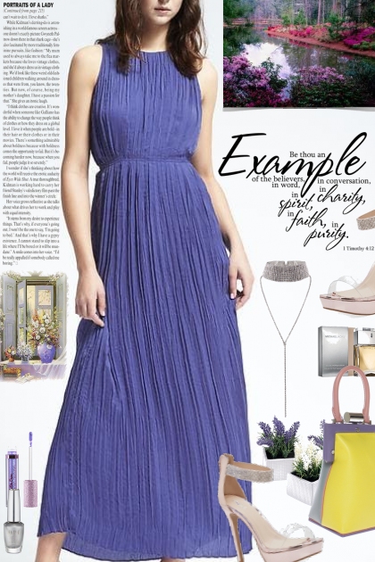 Purple dress- Fashion set