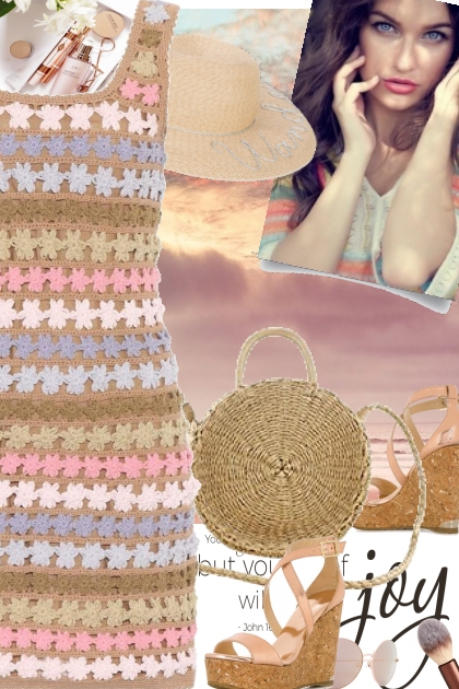 Crochet dress- Модное сочетание