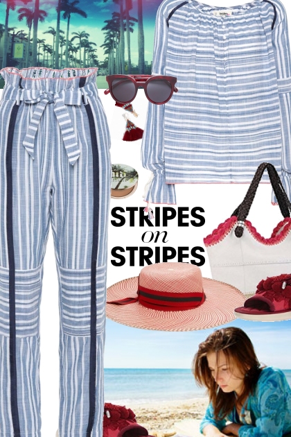 Stripes on stripes- Combinaciónde moda