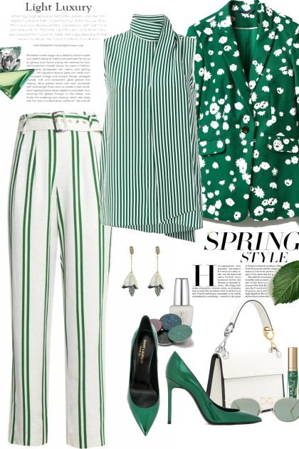 Green and white- Modekombination