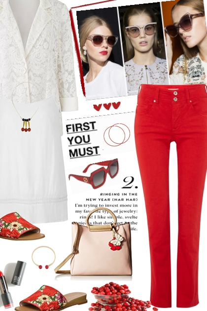 White and red- Модное сочетание